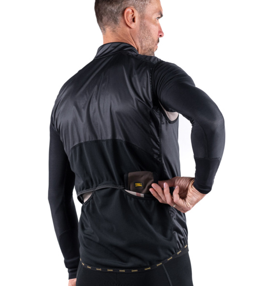 Gilet cycliste réversible PURE TECH STONE/BLACK