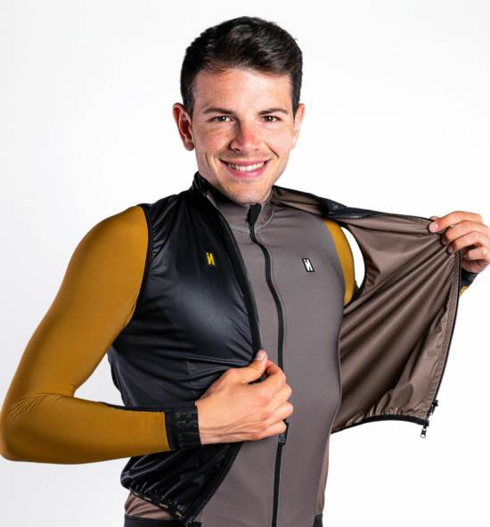 Armilla ciclista reversible PURE TECH TIERRA/BLACK