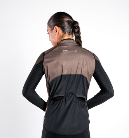 Gilet cycliste réversible femme PURE TECH TIERRA/BLACK