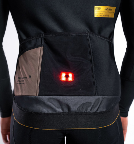 Cycling jacket with safety light ANTARES 25