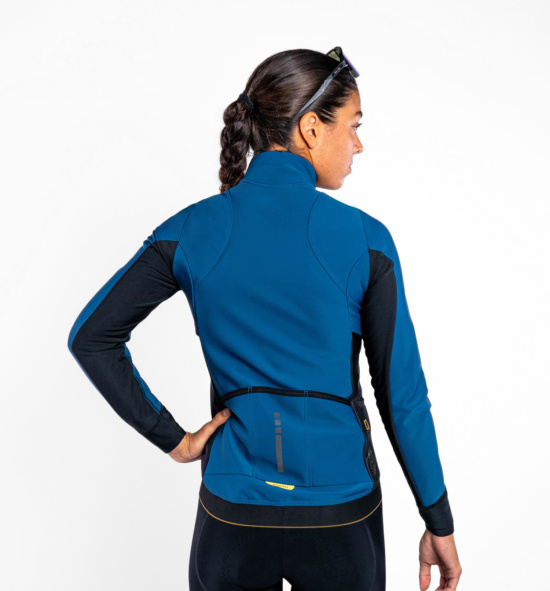 Chaqueta ciclista mujer membrana PURE HELIOS OCEAN