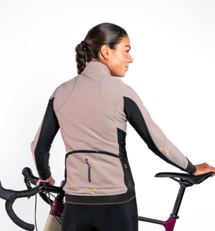 Chaqueta mujer ciclista membrana PURE HELIOS TIERRA