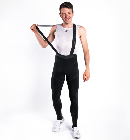 Cycling bib tights PURE NEKO BLACK