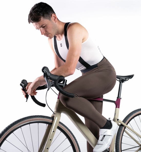 Cycling bib tights PURE NEKO BROWN