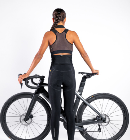 Female cycling bib tights PURE KENDRA BLACK