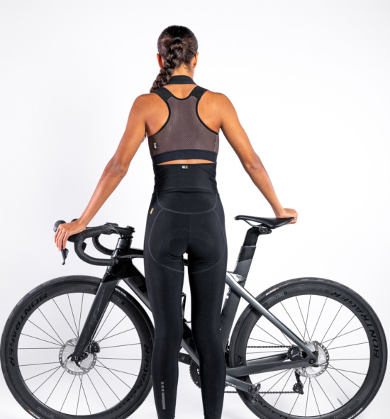 Female cycling bib tights PURE KENDRA BLACK