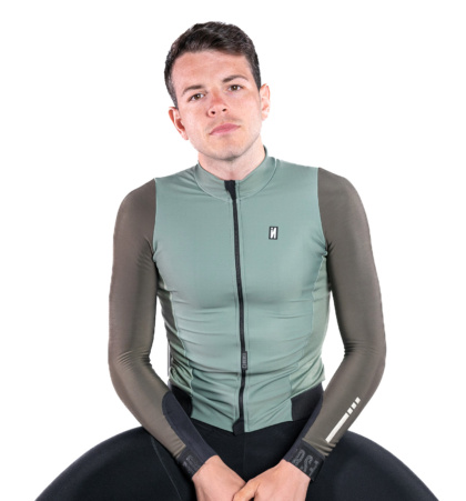 MAILLOT CICLISTA VERDE INVERSE