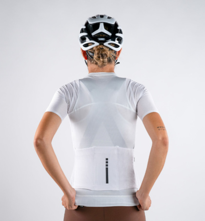 WOMEN WHITE CYCLING JERSEY